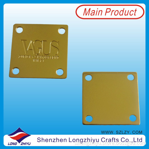 Metal Custom Gold Casting Emblems, Cheap Waterproof Nameplate Label Plate (LZY600031)